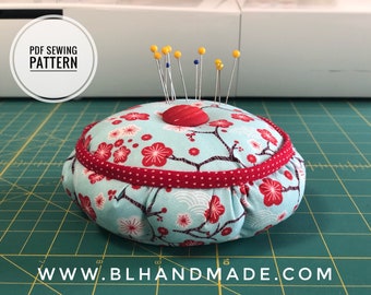 Pincushion Sewing Pattern with Container (PDF Pattern)