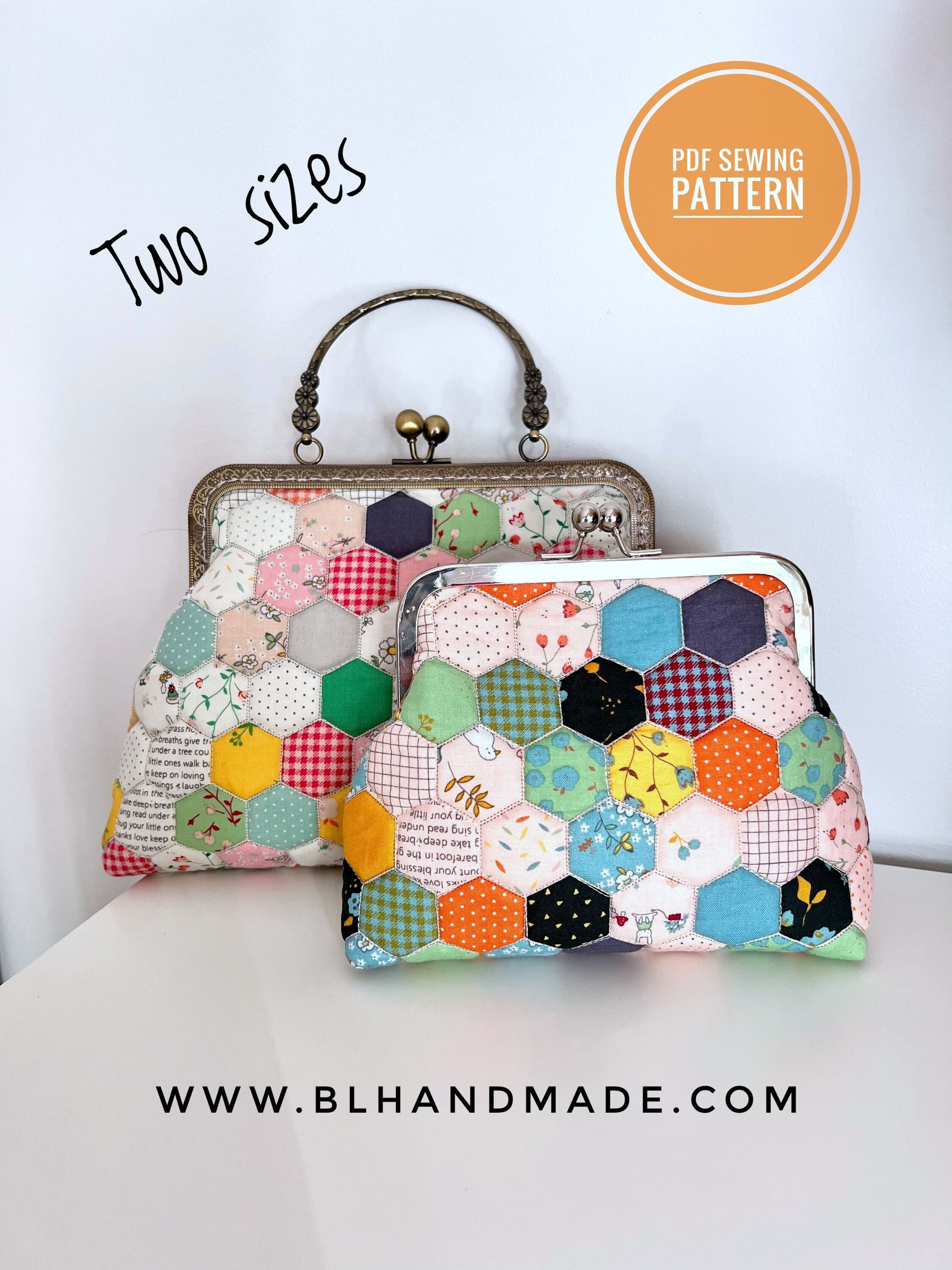 Golden Clutch Handbag Purse Digital PDF Pattern – Sew Chic Handbags