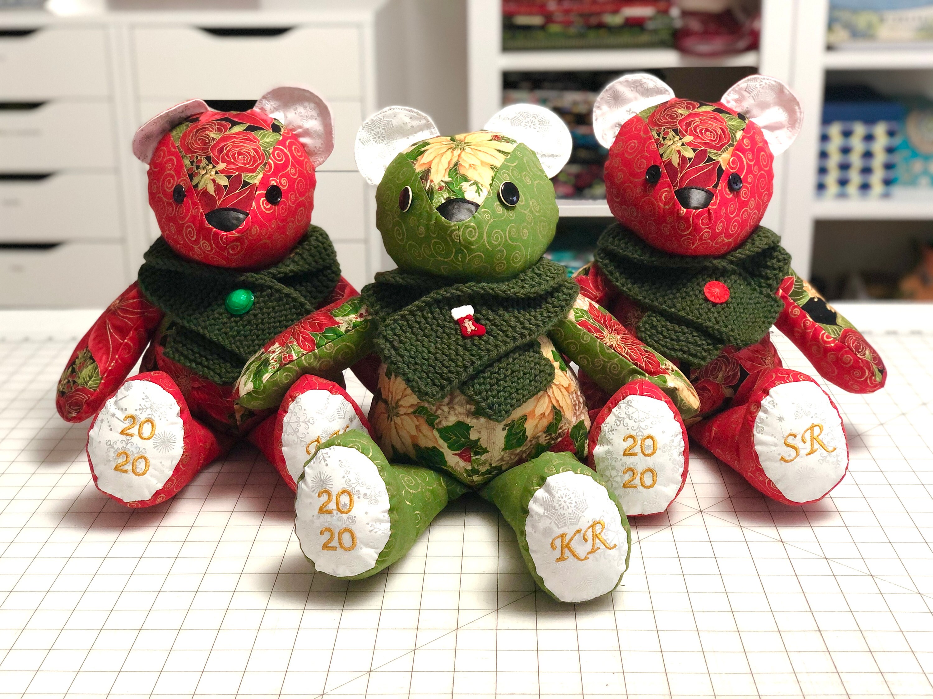 Handmade Patchwork Memory Teddy Bear: Custom Clothing Keepsake - Etsy