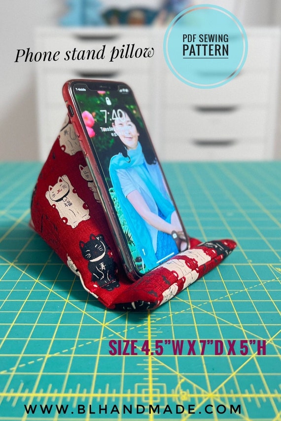 Phone Stand Pillow Sewing Pattern PDF Instant Download | Etsy