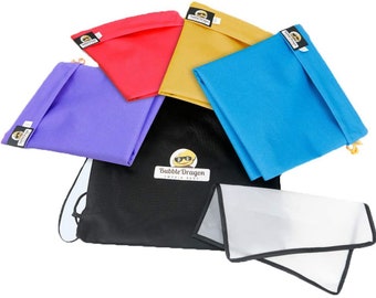 Bubble bags by Bubble Dragon 5 Gallon 4 Bag Set Deluxe Bubble Bags Smokin Bags!25 micron Pressing Screen & Drawstring Carry Bag