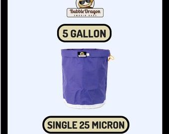Bubble bags by Bubble Dragon 25 Micron 5 Gallon Deluxe Bubble Bags Herbal Ice Essence Extractor Smokin Bags!