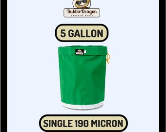 Bubble bags by Bubble Dragon 190 Micron 5 Gallon Deluxe Bubble Bags Herbal Ice Essence Extractor Smokin Bags!
