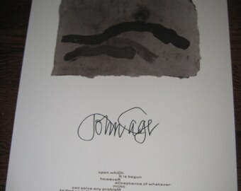 John Cage Two Sided Concert Poster 1992 Without Horizon