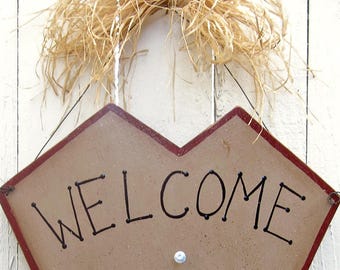 Seasonal Welcome Door Hanger Interchangeable Wood Sign Changeable Wood Sign Painted Wood Welcome Seasonal Welcome Changeable Door Sign Art