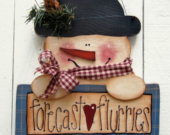 Snowman Door Sign Outdoor Yard Sign Snowman Decor Snowman Painted Wood Tole Yard Art Door Decor Christmas Sign Snowman Sign Primitive Sign