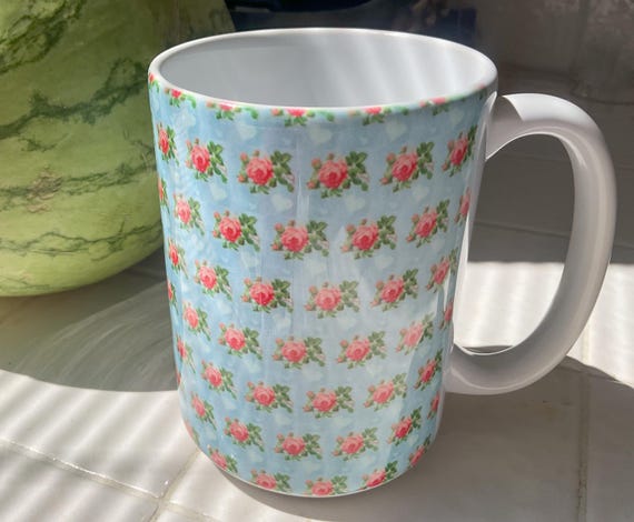 Rose Ceramic Mugs Coffee Or Tea Lovers Fast Shipping Perfect Gift Handcrafted BPA And Lead Free Uniquely Designed Handcrafted Rose Heart Cup