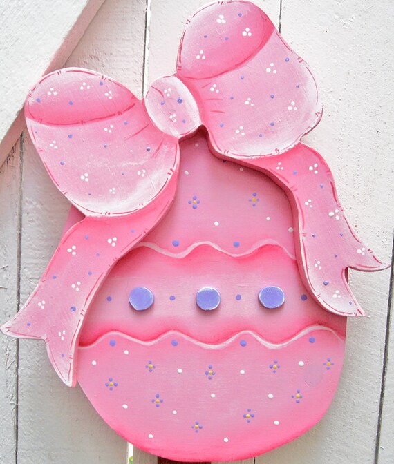 Easter Egg Yard Sign Yard Art Yard Stake Yard Decor Easter Etsy