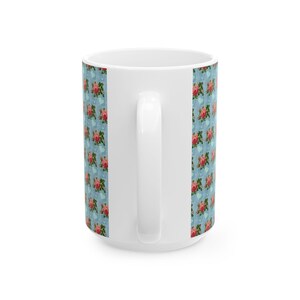 Rose Ceramic Mugs Coffee Or Tea Lovers Fast Shipping Perfect Gift Handcrafted BPA And Lead Free Uniquely Designed Handcrafted Rose Heart Cup image 5