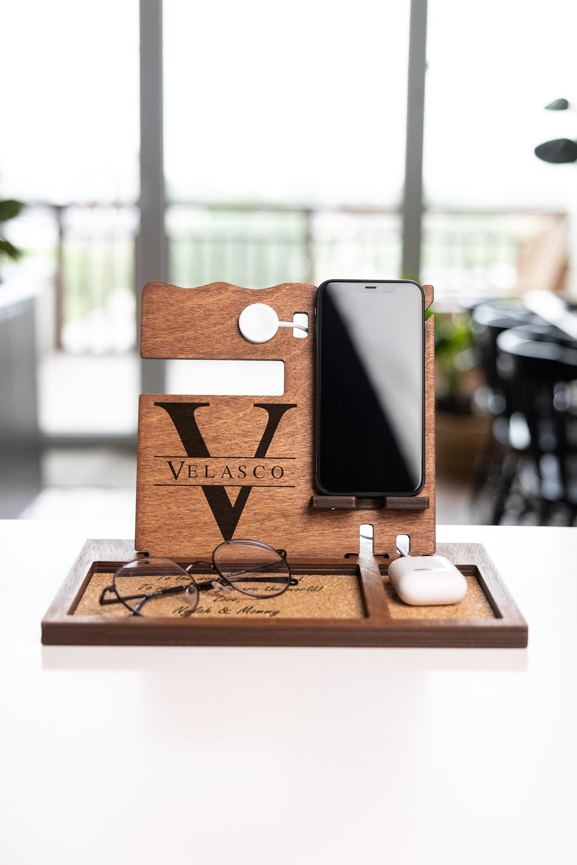 nightstand-organizer-for-men-nightstand-organizer-charging-etsy