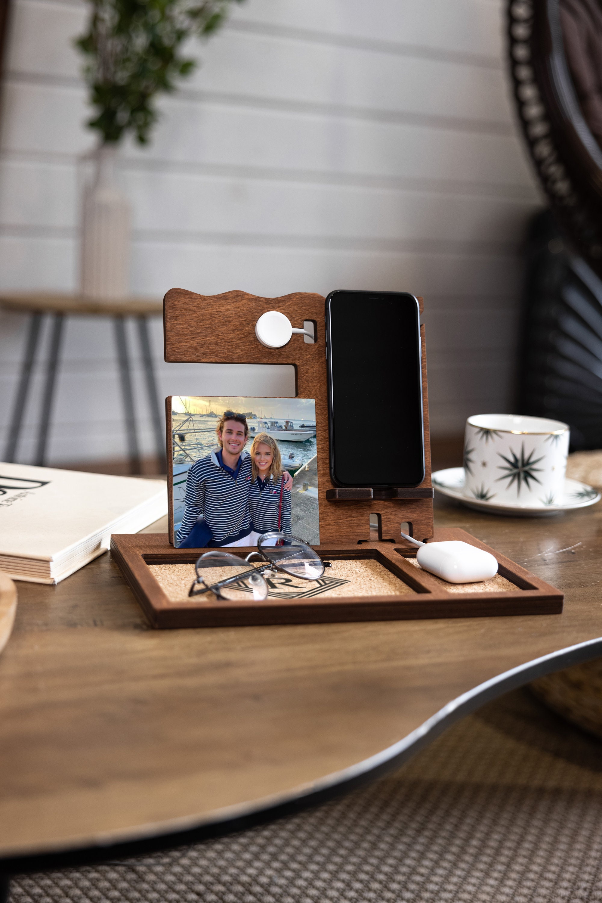 Nightstand Organizer for Men Nightstand Organizer Charging Etsy