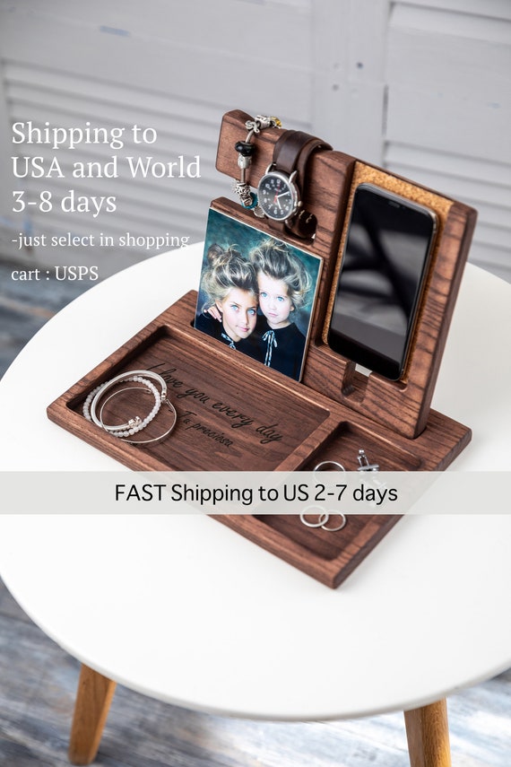 Wooden Night Stand Nightstand Organizer Bedside Organizer Etsy