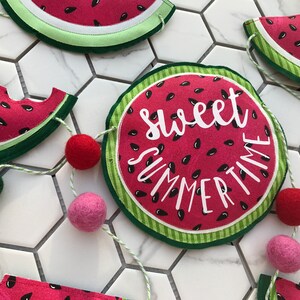 Watermelon Decor, Watermelon Summertime Garland, Watermelon Party, Watermelon Decoration,First Birthday, Summer Birthday, Watermelon Banner
