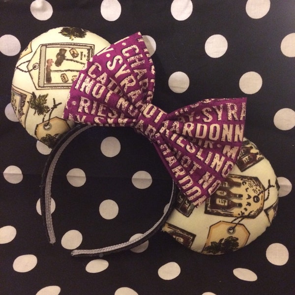 Wine inspired Mouse Ears