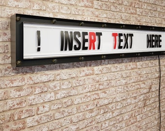 Single Lined Retro American Style Cinema Light Box Billboard