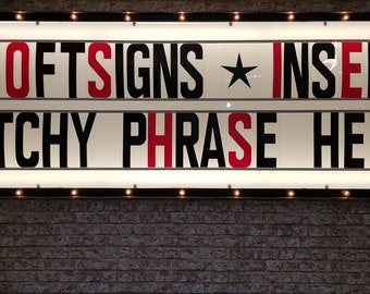 American Style Illuminated Cinema Light Box Marquee Sign Board