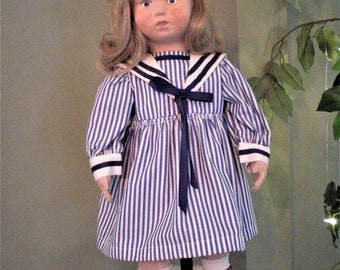 Handcrafted,German made Female Child Doll, 17-1/2" Tall, original one of a kind