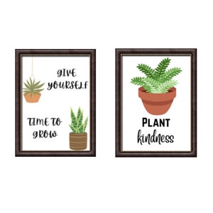 Plant Themed Wall Decor Digital Download
