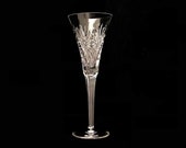 Vintage Waterford Cut Crystal Tall Champagne Flute w Seahorse Mark on Base 9.25 quot Tall