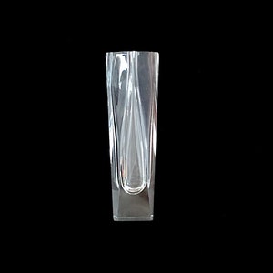 Vintage Italian Murano Tall 11 7/8&quot; Faceted Art Glass Vase Alessandro Mandruzzato for Design Guild Italy