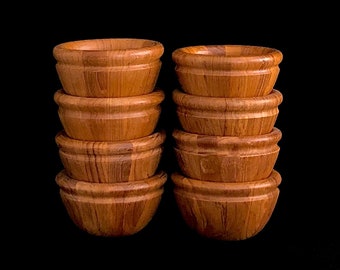 Vintage Mid Century Modern 1970s Dansk 6" Teak Wood Serving Bowl 20th Century Jens Quistgaard Modernist Danish Design