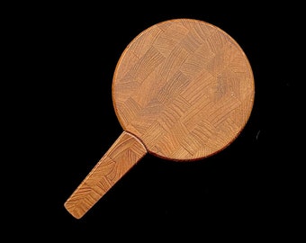 Vintage Mid Century Modern Dansk Teak Wood Cheese Cutting Board Server with Built-In Knife / Spreader Jens Quistgaard Design