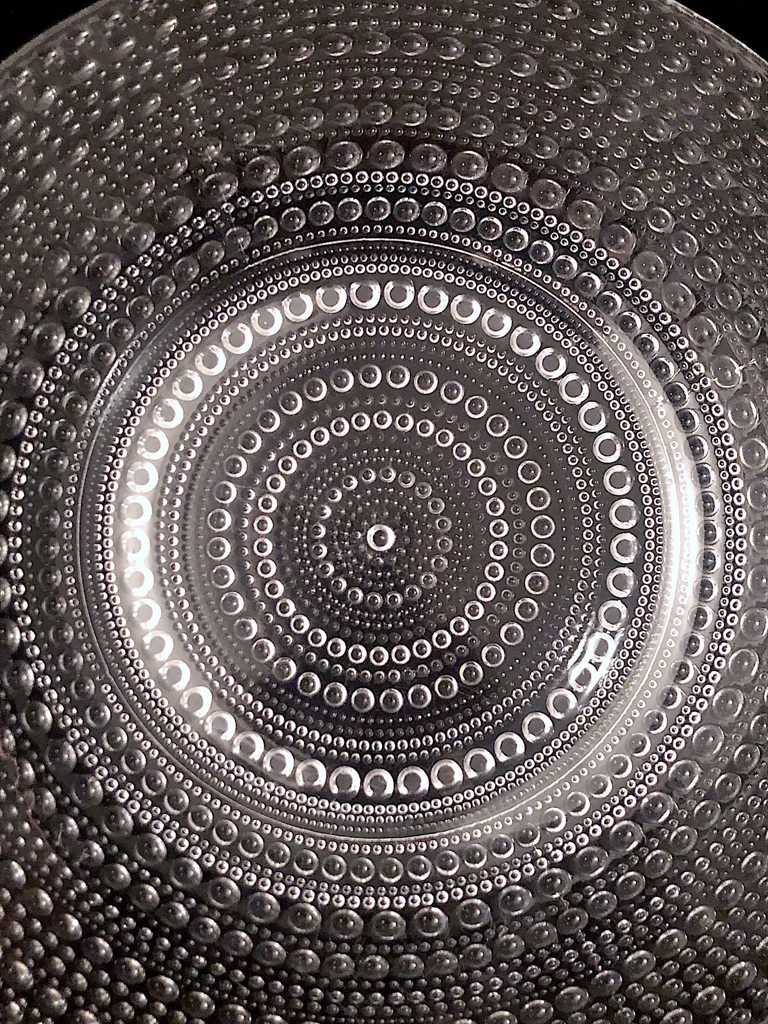 rika-mama ARABIA Lehmus × kastehelmi Kastehelmi Plates in Clear Glass Art by Oiva Toikka for