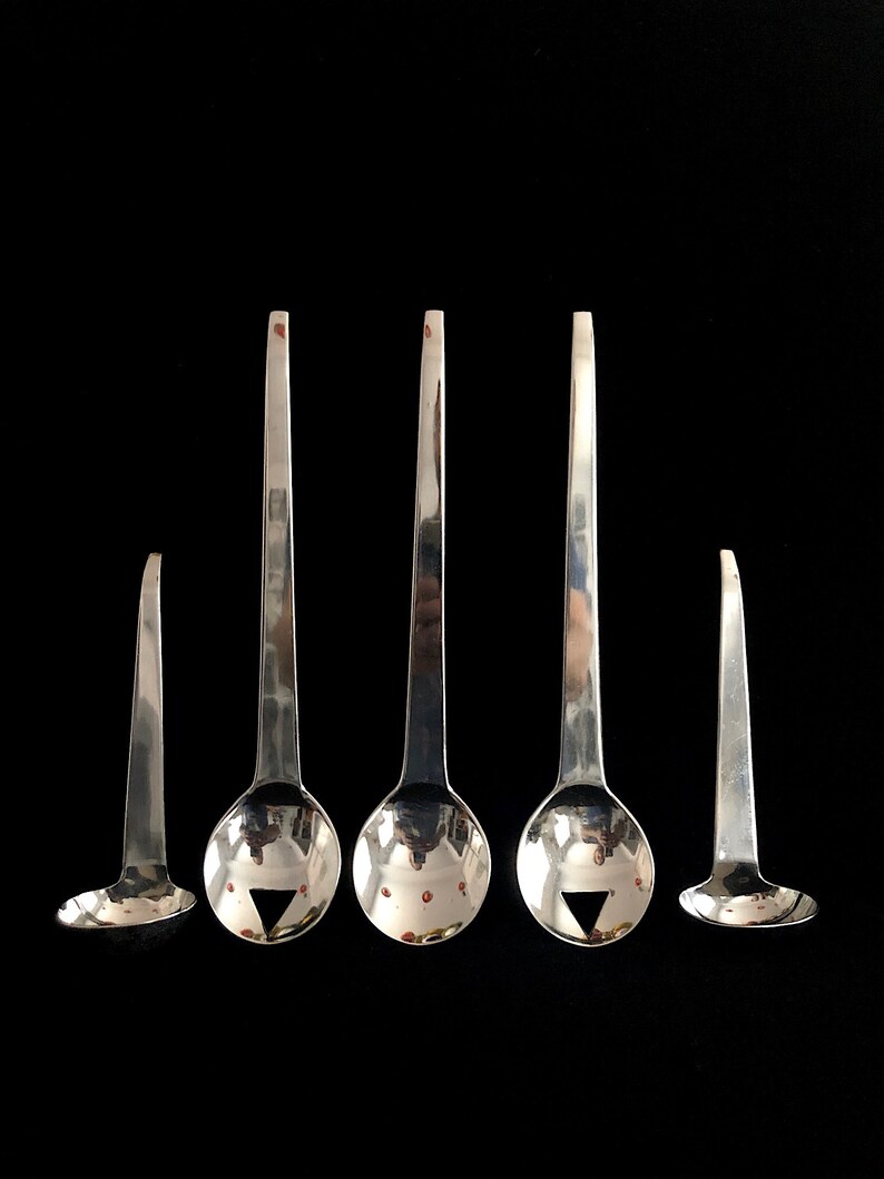 Vintage Mikasa Stainless Steel 188 Serving Utensils Spoons Etsy