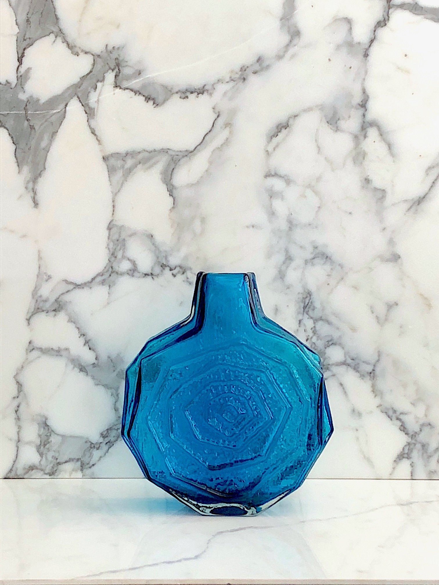 Vintage Mid Century Modern English Whitefriars Textured Art Glass