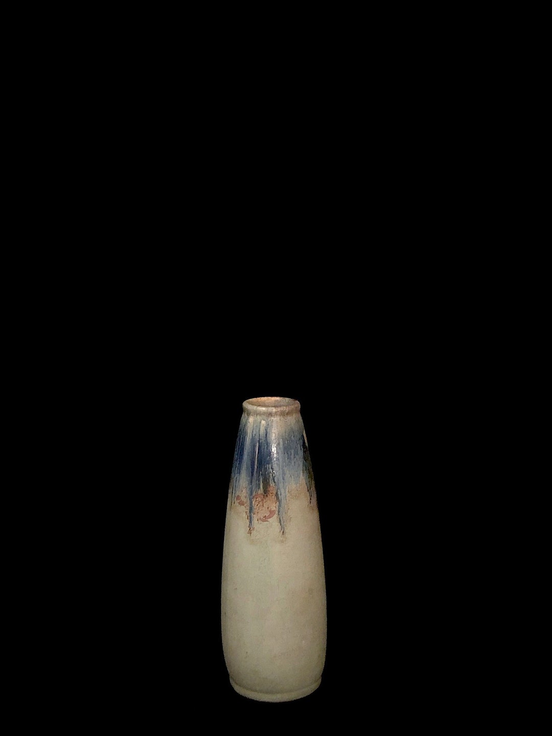 Vintage Mid Century Modern Italian Art Pottery Vase With Gray, Blue and ...