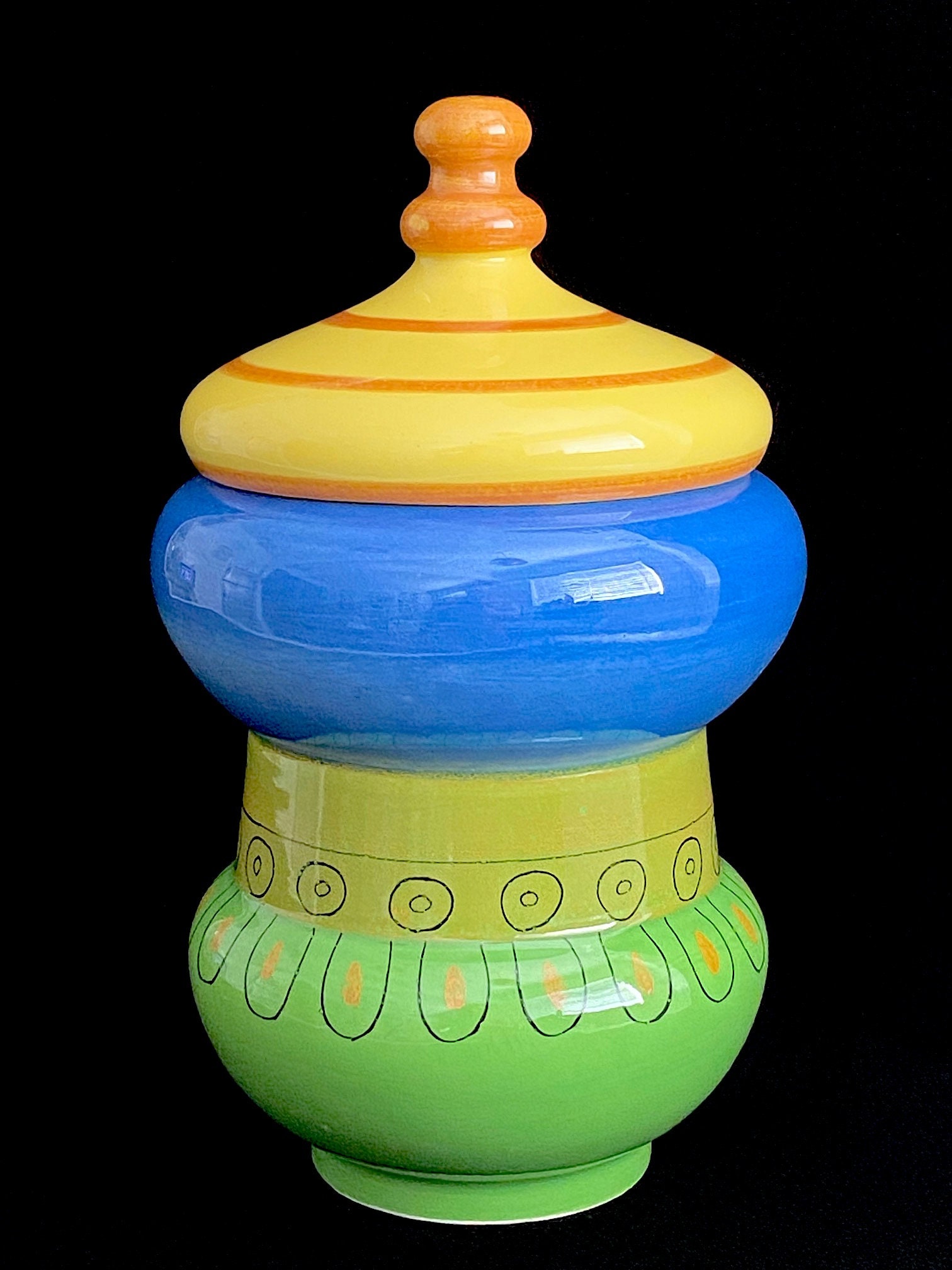 Vintage Mid Century Modern Italian Art Pottery LARGE 10.25" Tall ...