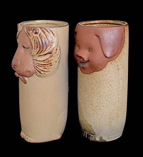 Vintage Mid Century Modern 1970s Japan Stoneware Pottery Whimsical