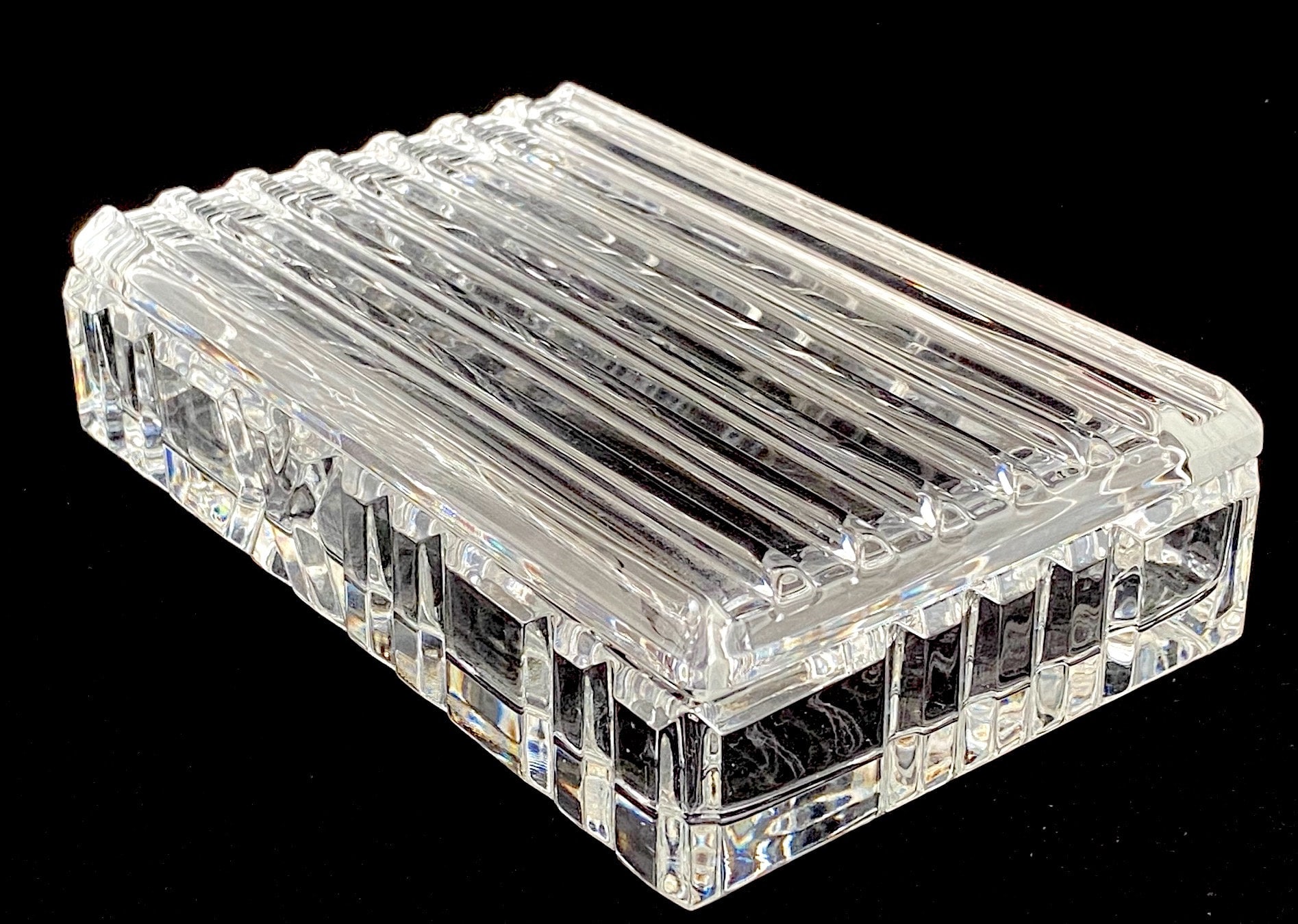 Fine Vintage Tiffany & Co. ATLAS Crystal Trinket or Jewelry Box