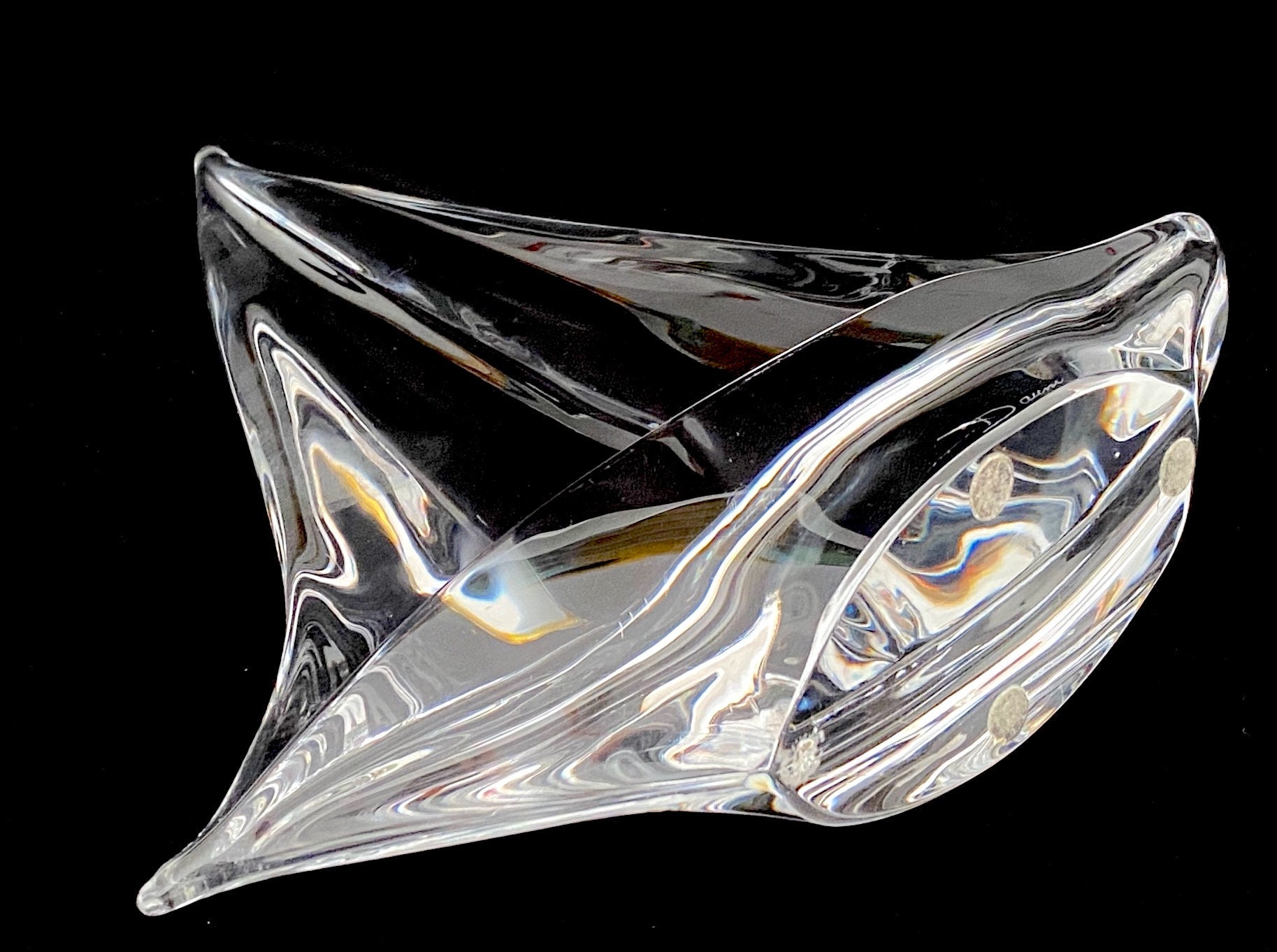 Vintage DAUM France Crystal 12