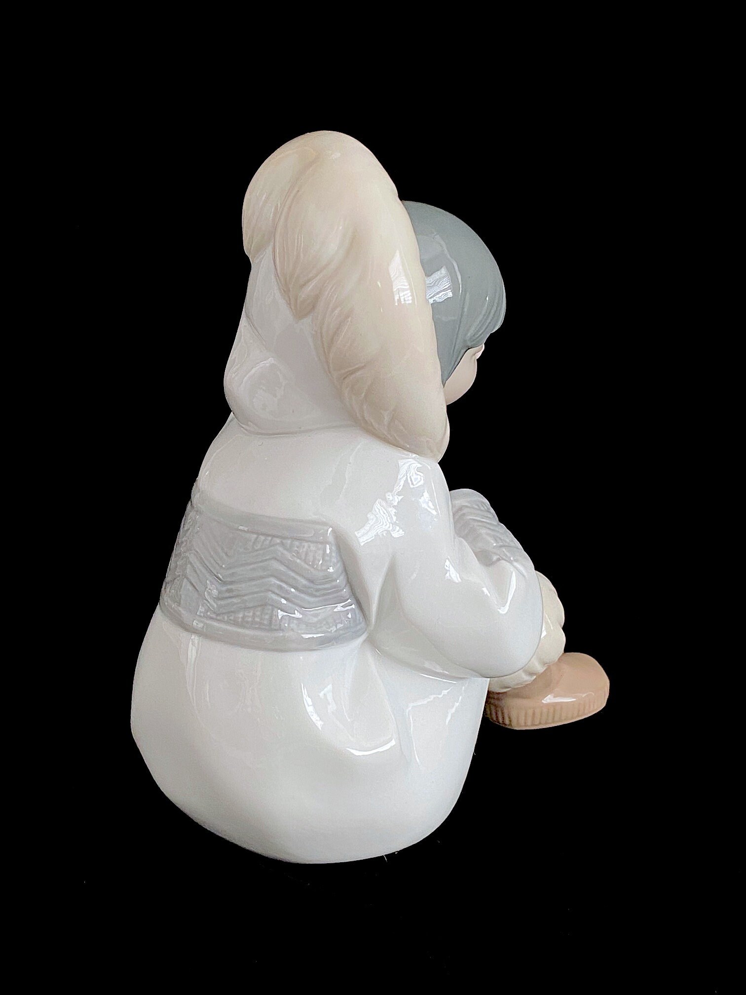 Vintage Spanish Lladro NAO Porcelain ARCTIC DREAMS Eskimo Boy 