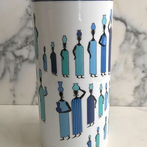 Vintage EMILIO PUCCI The Water Carriers for ROSENTHAL Studio Line Linie Porcelain Vase Germany Mid Century Modern Retro Italian Designer image 4