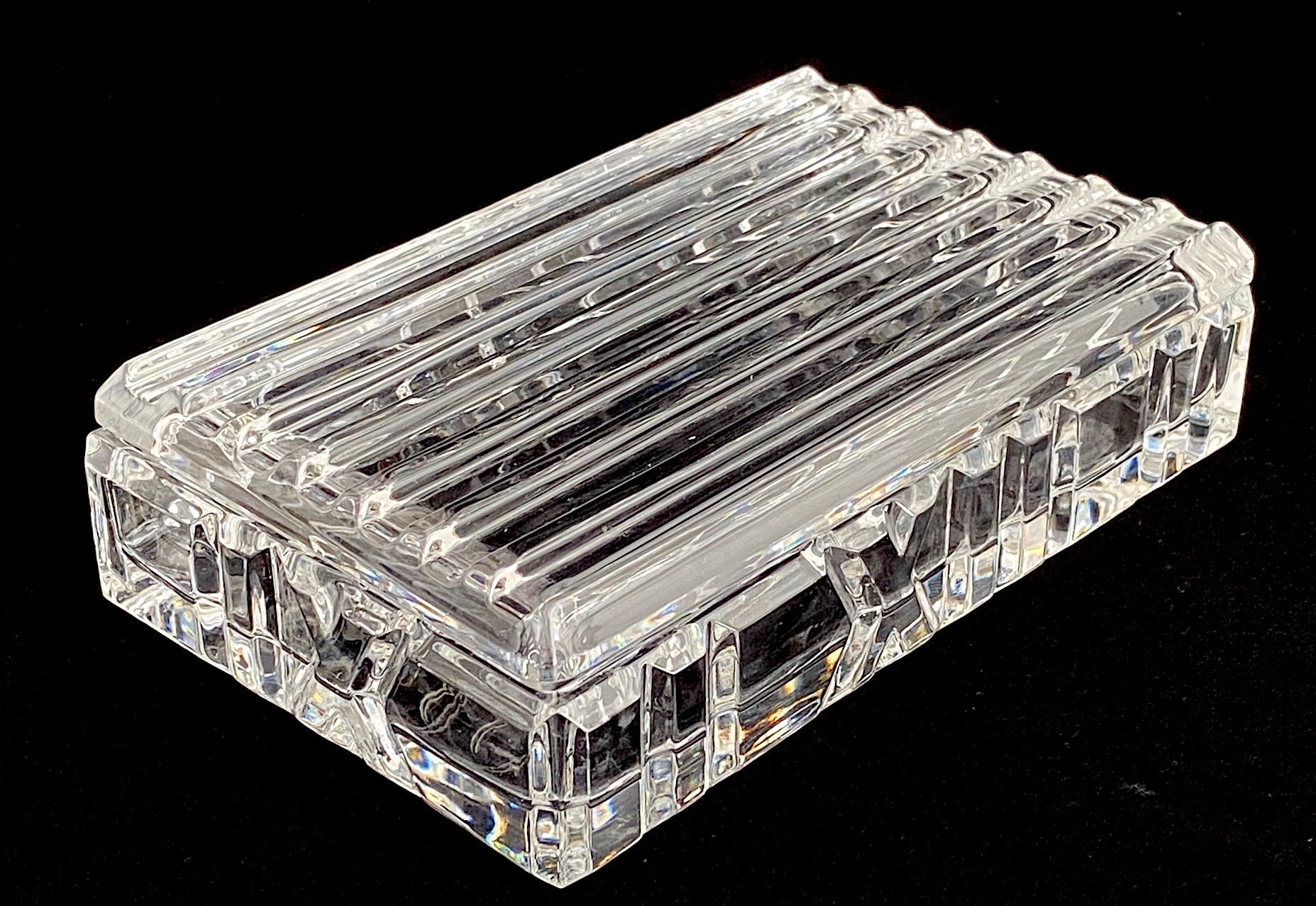 Fine Vintage Tiffany & Co. ATLAS Crystal Trinket or Jewelry Box