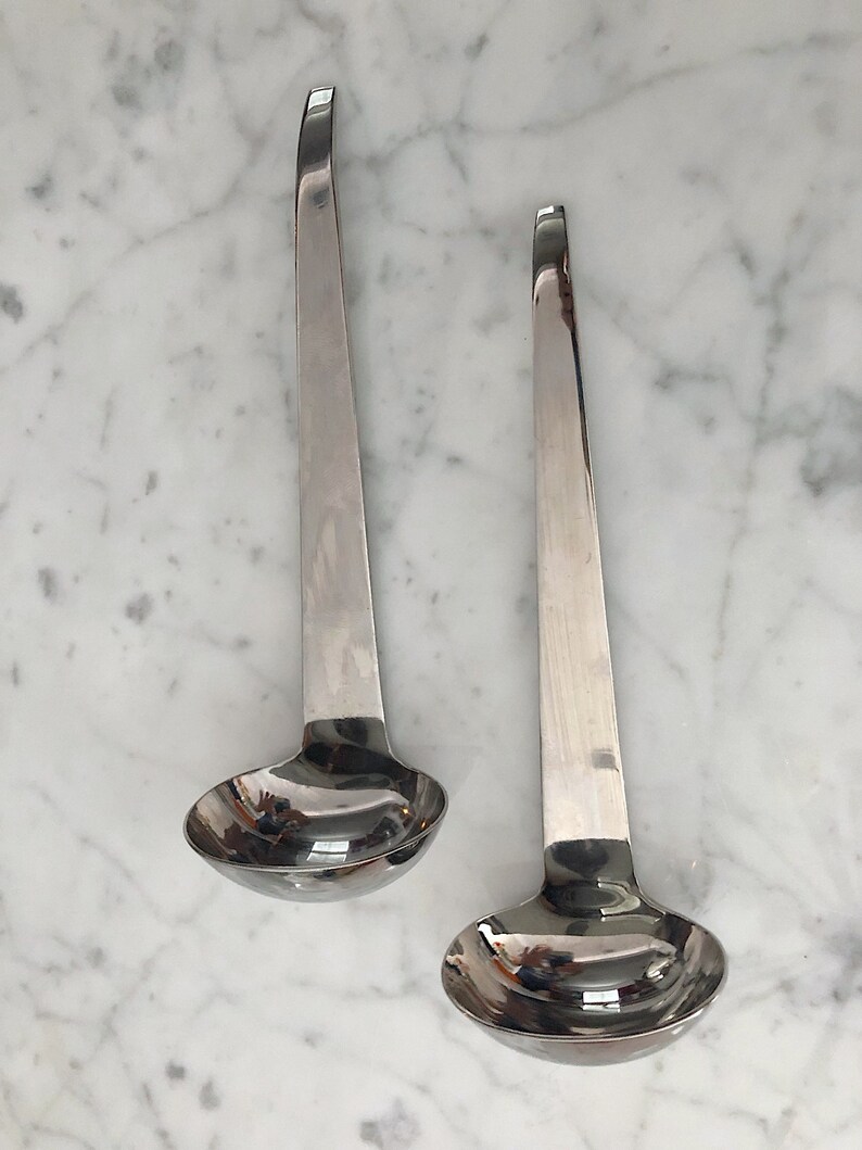 Vintage Mikasa Stainless Steel 188 Serving Utensils Spoons Etsy