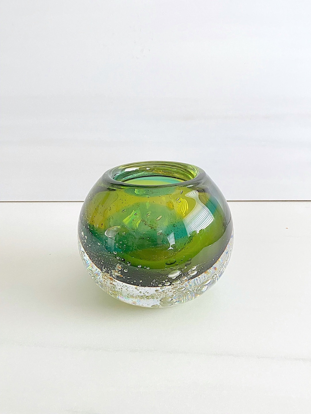 Studio Ahus Vintage スウェーデン ヴィンテージ ガラス工芸品 Vintage 1981 Scandinavian Art Glass Studio Ahus of Sweden
