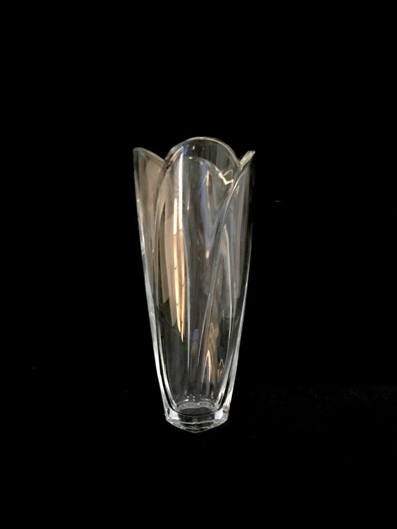 Large Vintage Fine Crystal Vase By Waterford Marquis With Etsy