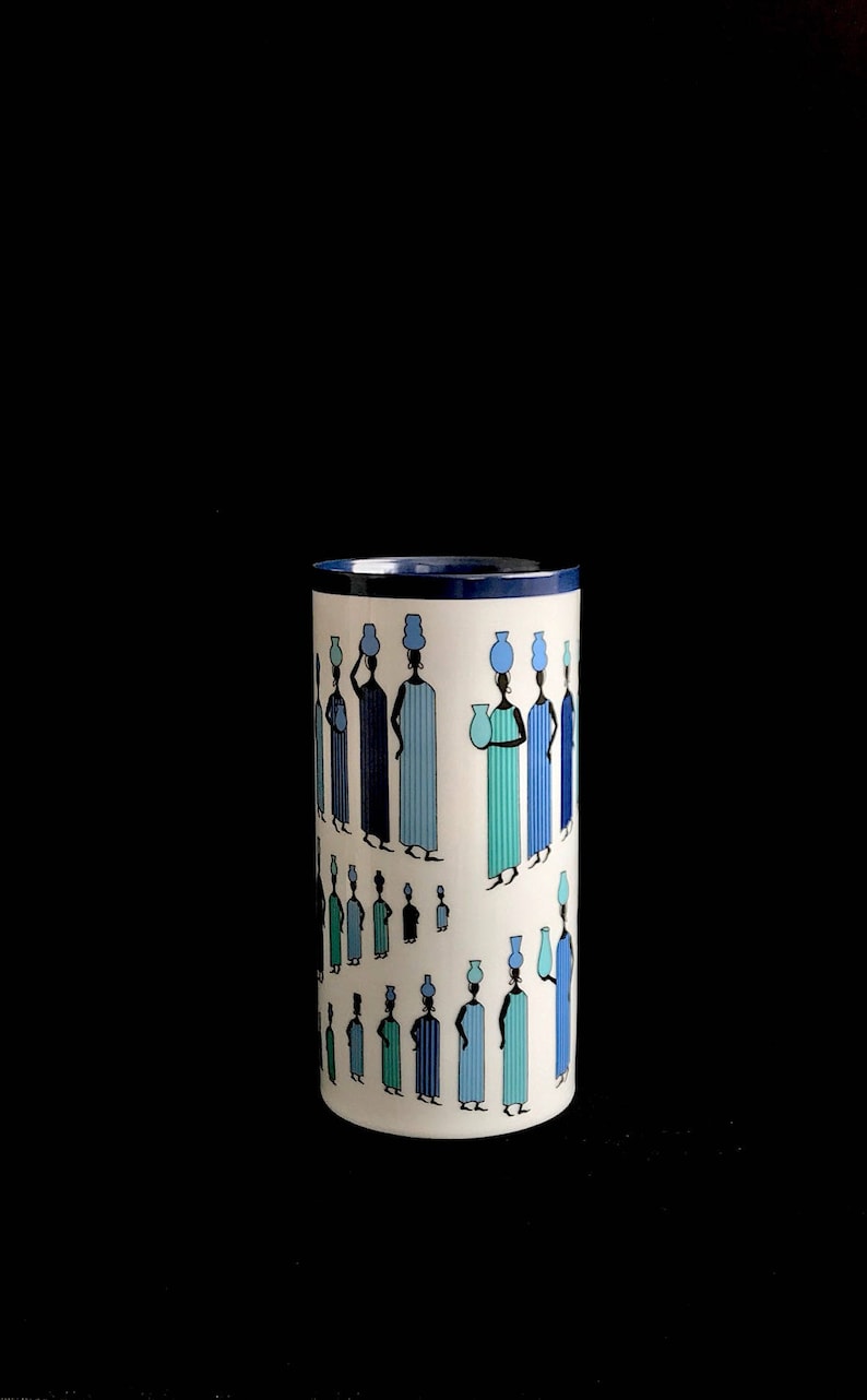 Vintage EMILIO PUCCI The Water Carriers for ROSENTHAL Studio Line Linie Porcelain Vase Germany Mid Century Modern Retro Italian Designer image 1