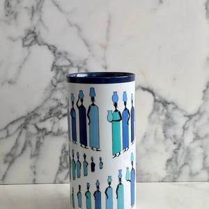 Vintage EMILIO PUCCI The Water Carriers for ROSENTHAL Studio Line Linie Porcelain Vase Germany Mid Century Modern Retro Italian Designer image 6