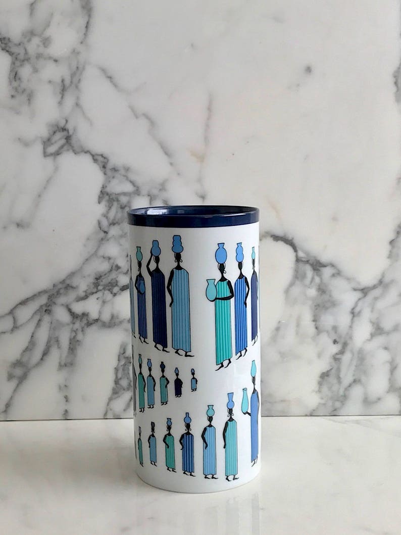 Vintage EMILIO PUCCI The Water Carriers for ROSENTHAL Studio Line Linie Porcelain Vase Germany Mid Century Modern Retro Italian Designer image 6