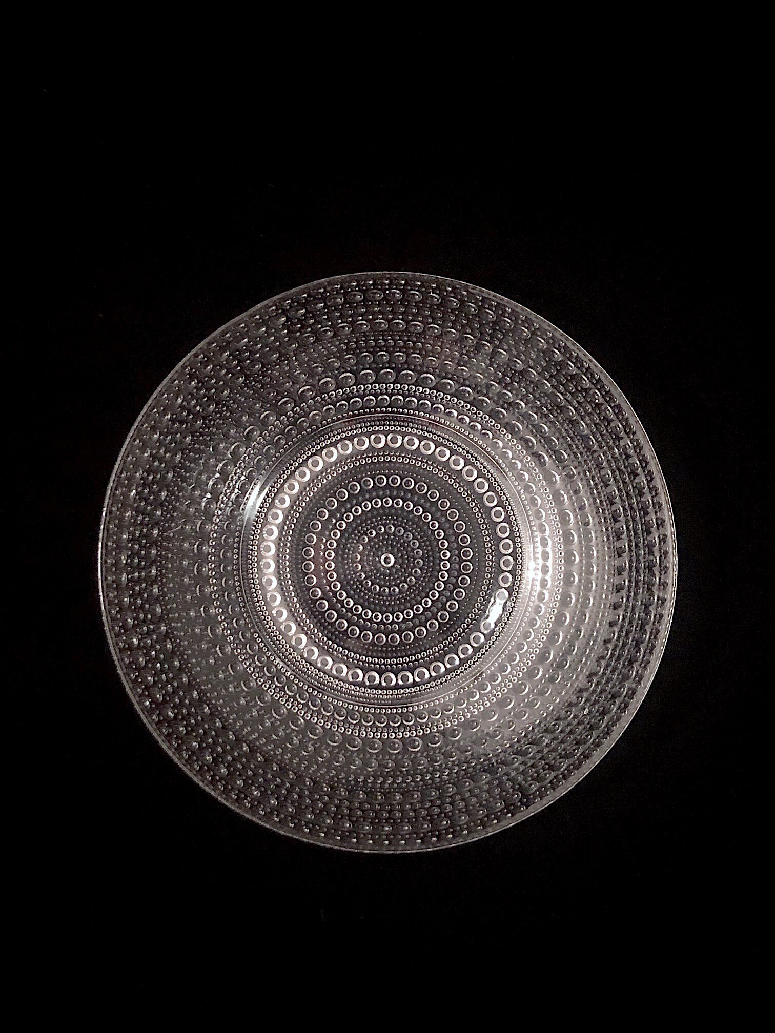 rika-mama ARABIA Lehmus × kastehelmi Kastehelmi Plates in Clear Glass Art by Oiva Toikka for