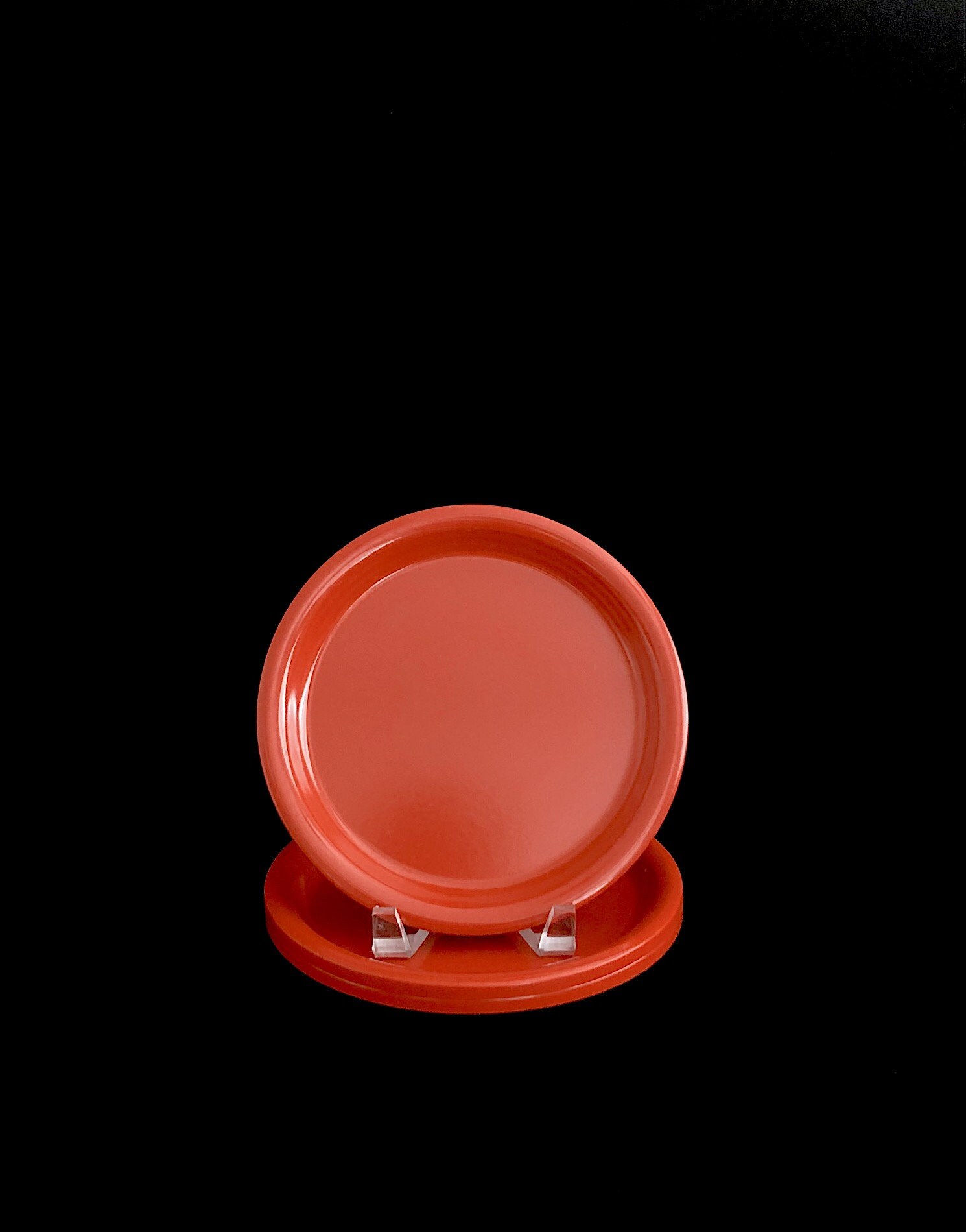 4 New 7 7/8” Festive Melamine Plastic Round Pink Blue Green Orange Serving Bowls 