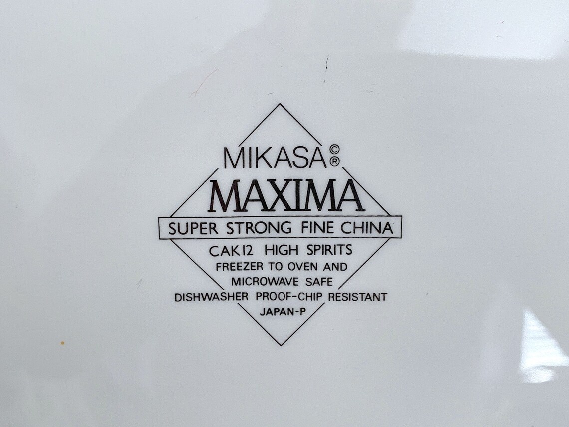 Vintage 1990s Classic Mikasa Dinnerware MAXIMA CAK12 High Etsy