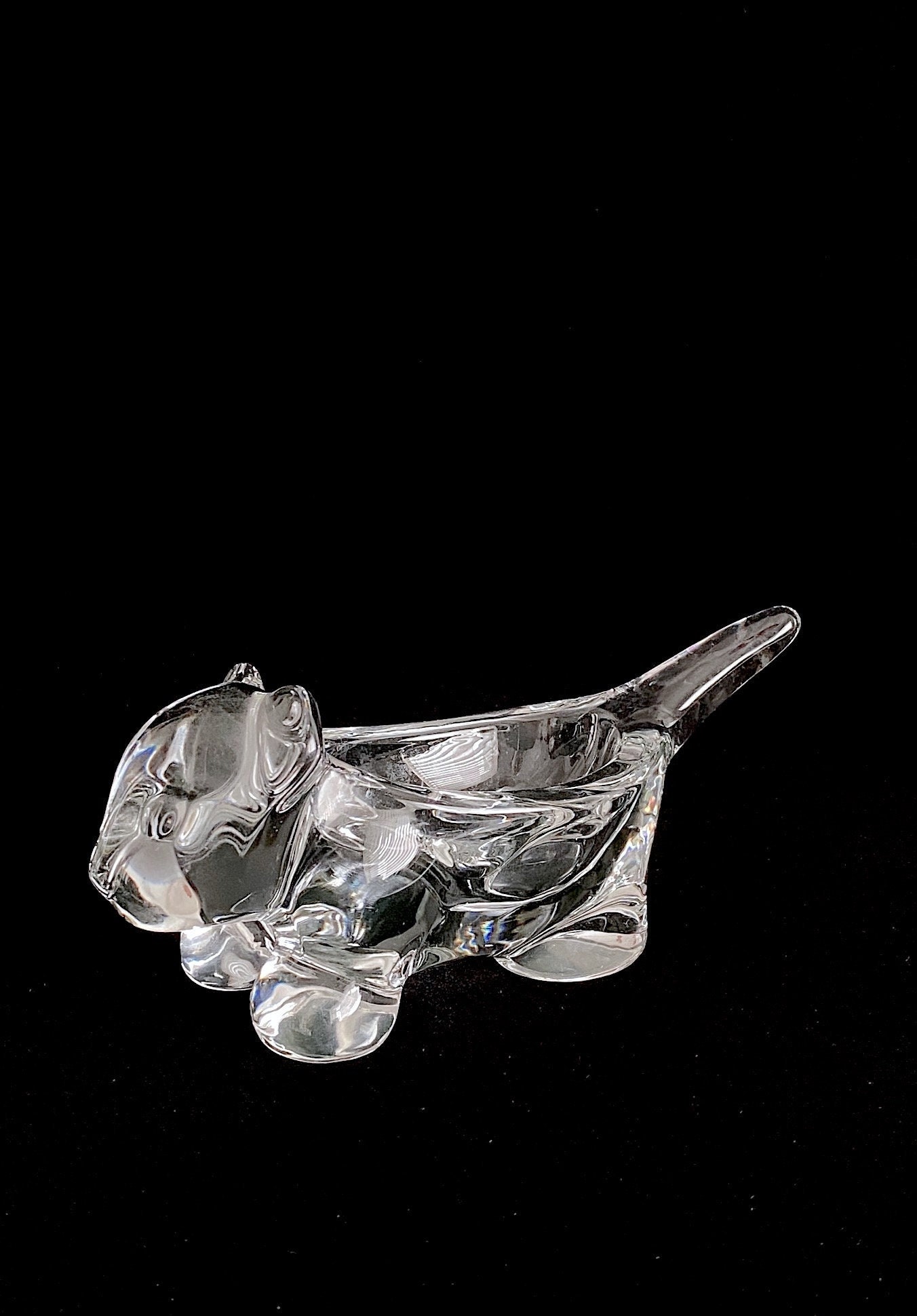 Daum france  猫　置物 Daum France Dome Crystal Figurine Crystal Figurine Cat