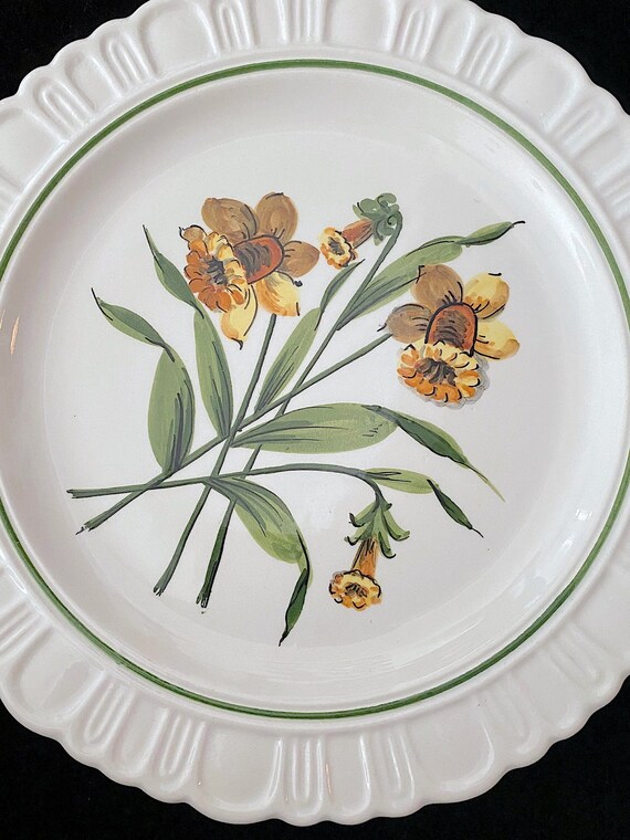 Vintage Mid Century 1950s Italian FINE Set of 6 Ceramic Hand