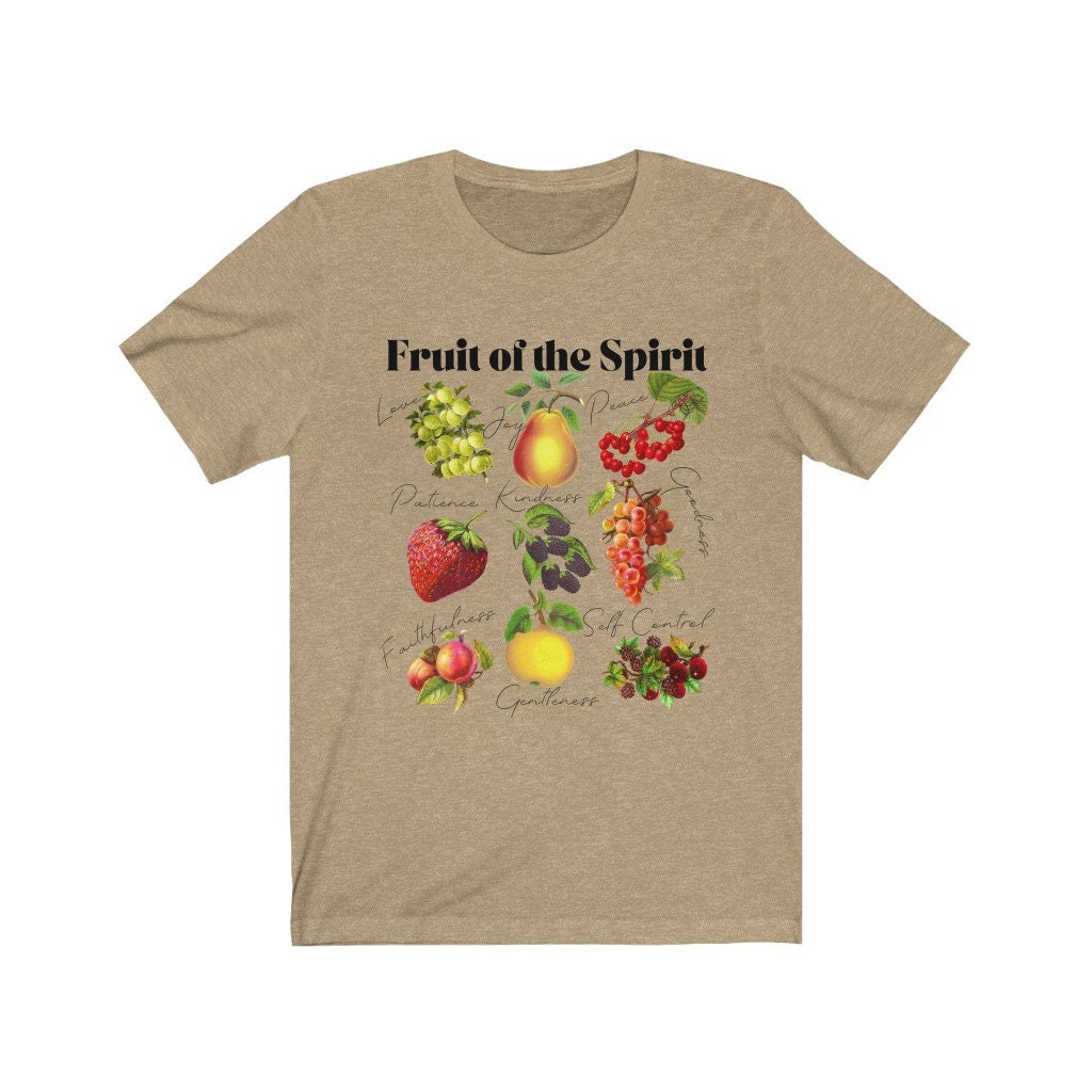 Fruit of the Spirit Tshirt Christian Faith Bible Verse Scripture ...