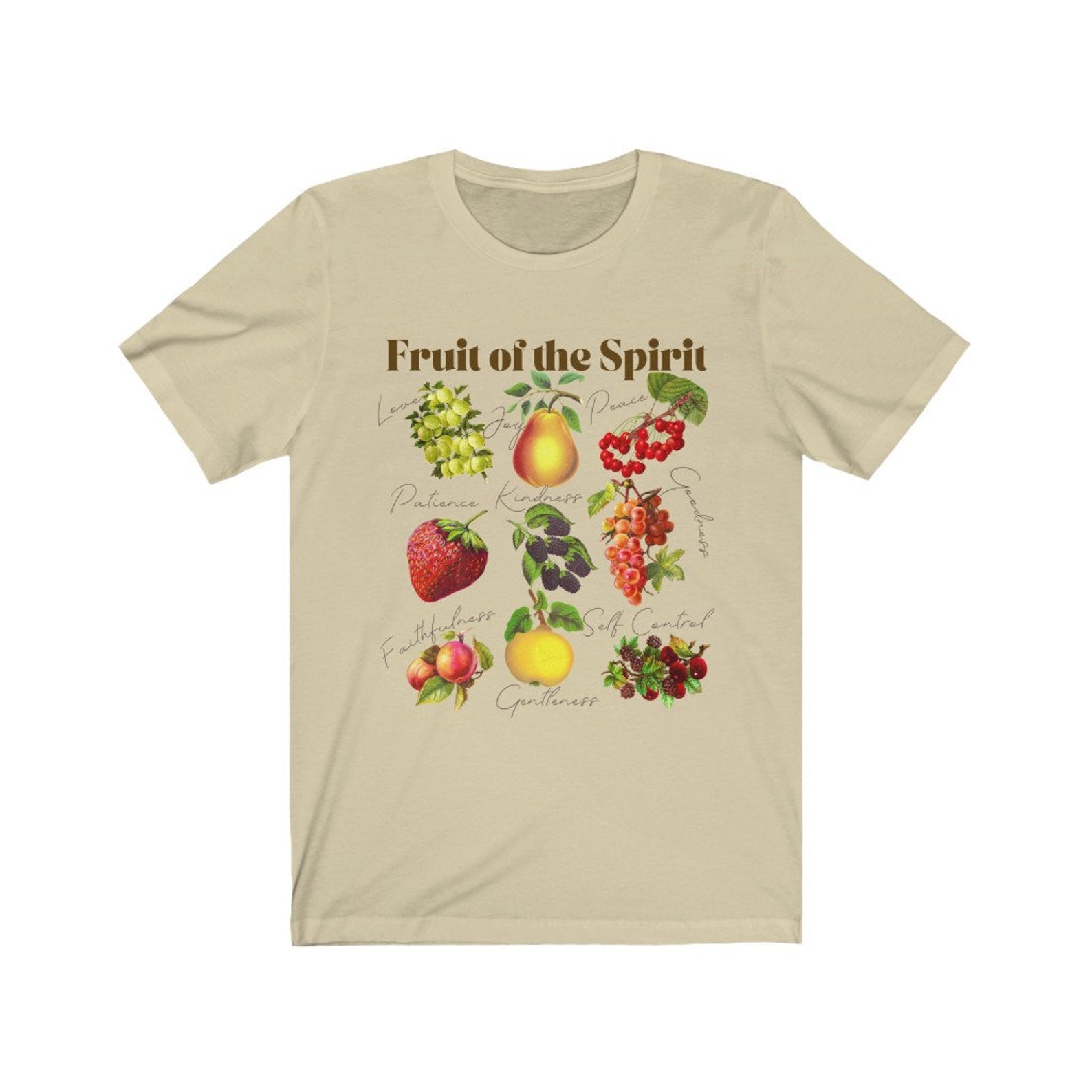 Fruit of the Spirit Tshirt Christian Faith Bible Verse Scripture ...